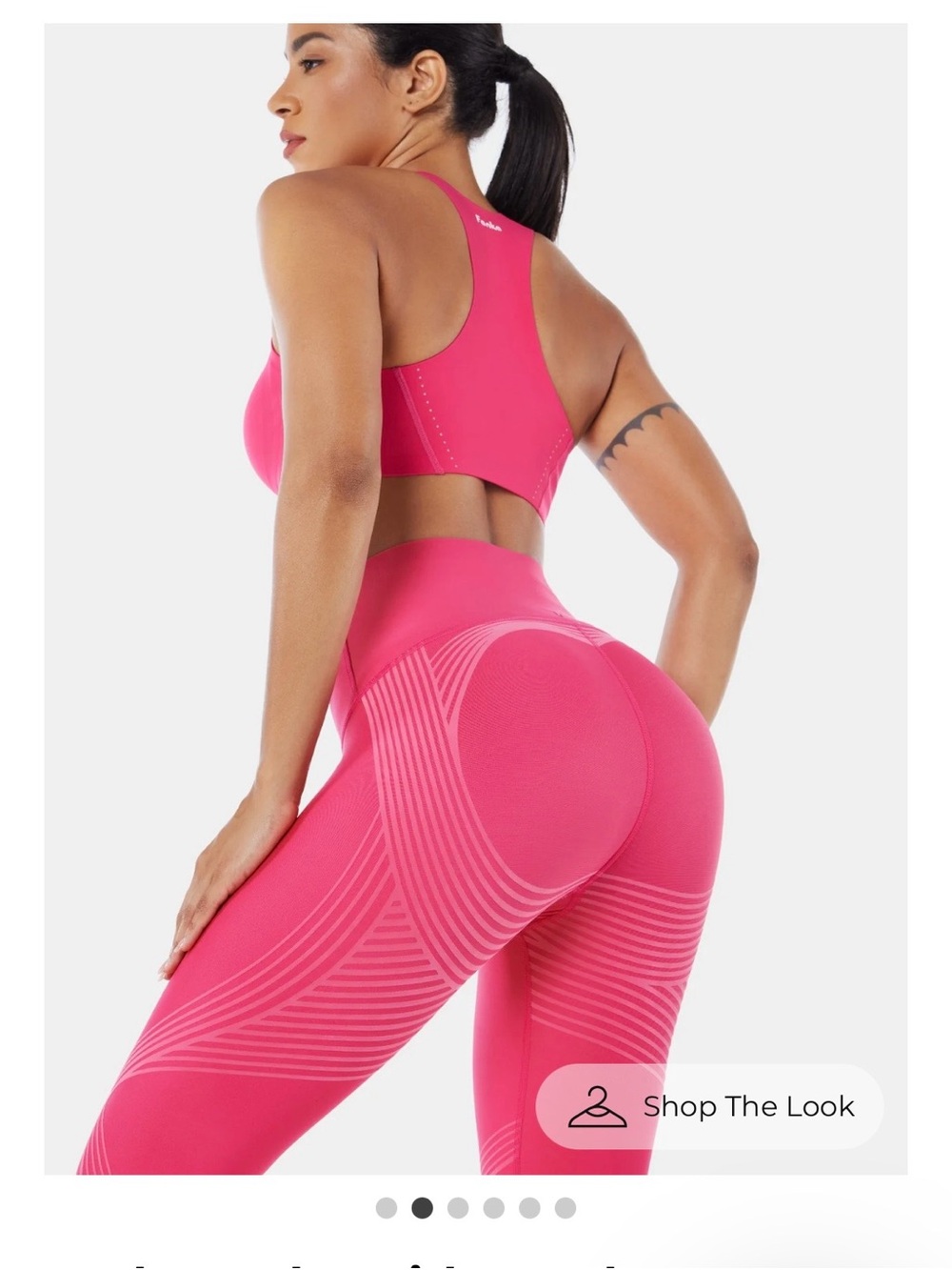 Fanka Body Sculpt One Pocket High-Waist Reversible Leggings - Magenta